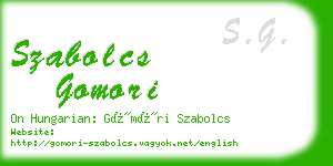 szabolcs gomori business card